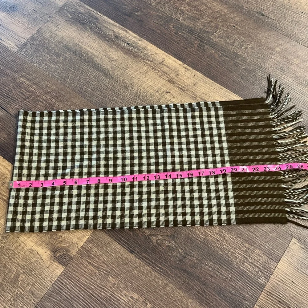 Dior Brown and White Scarf